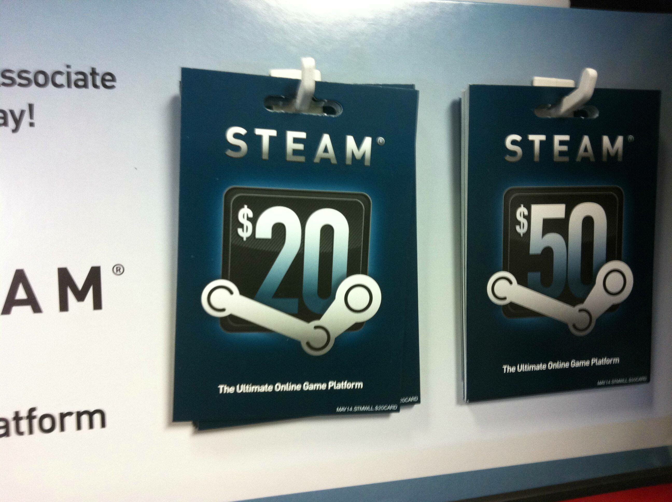 steam gift card Карты пополнения кошелька Steam